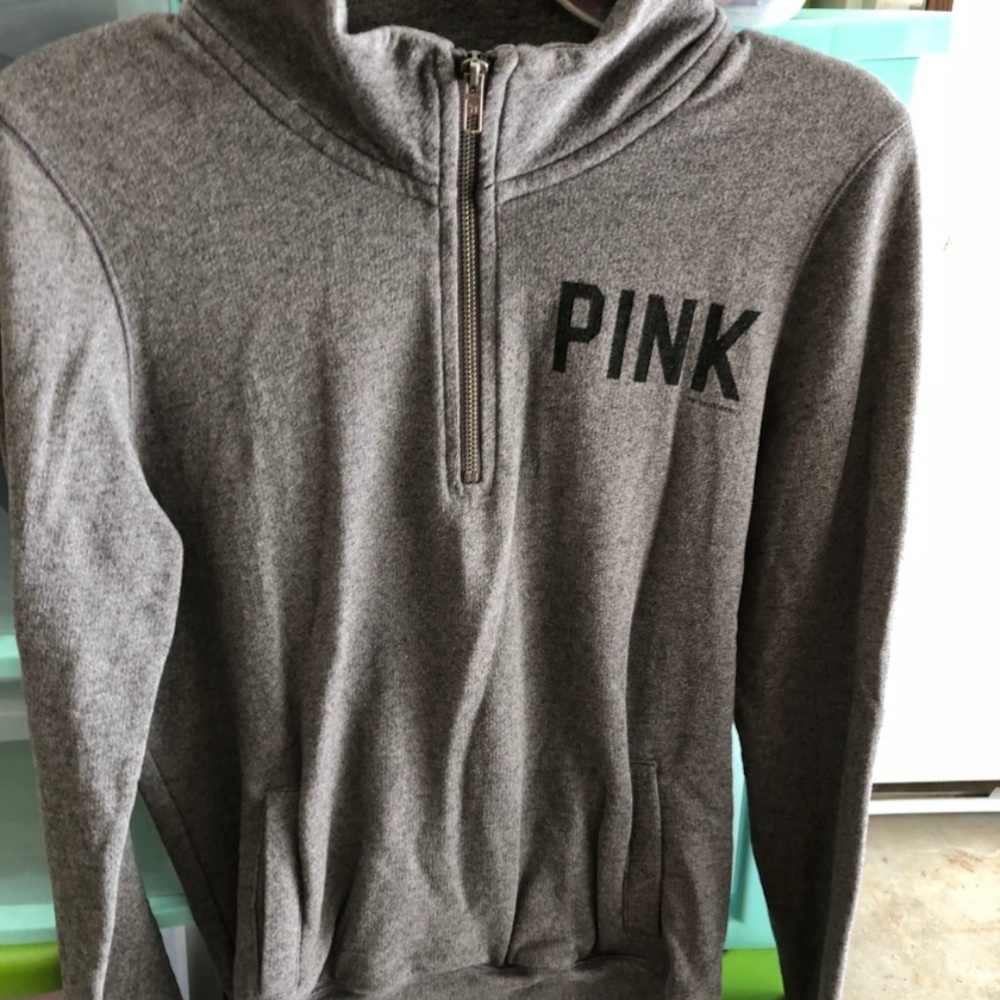Pink collar hoodie
